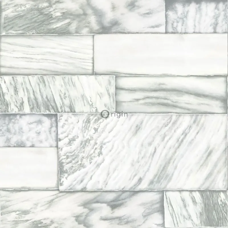 Vliestapete, Imitation von grauen Steinfliesen 337254, Matières - Stone, Origin Echt