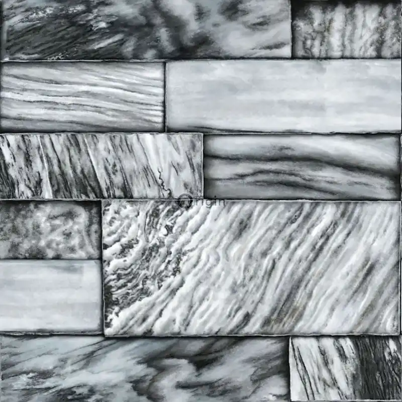 Vliestapete für die Wand, Dekor graue Steinfliese 337253, Matières - Stone, Origin Sofort Bestellen