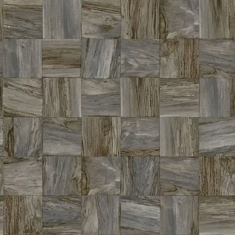 Tapete in graubrauner Holzoptik, 347519, Matières - Wood, Origin Highlight