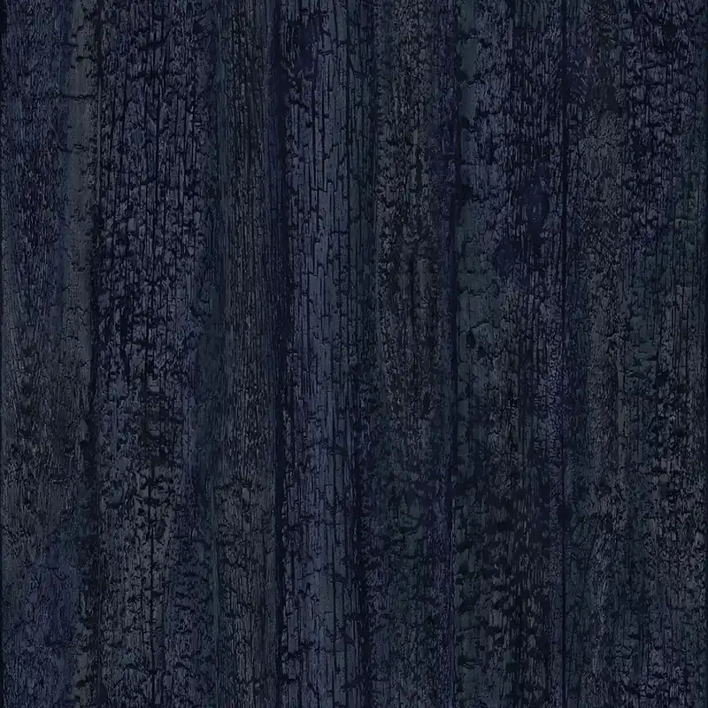 Zertifiziert Tapete in dunkelblauer Holzoptik, 347532, Matières - Wood, Origin