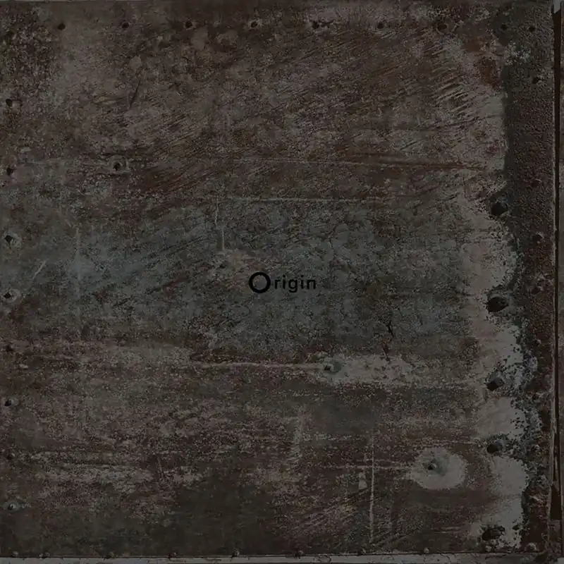Vliestapete für die Wand, Imitation von Metallplatten mit Nieten 337227, Matières - Metal, Origin Garantierte Lieferung