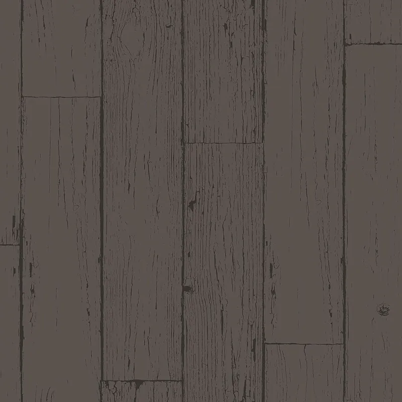 Neu Im Sortiment Metallic-Tapete in schwarz-silberner Holzoptik, Dielen, 347552, Matières - Wood, Origin