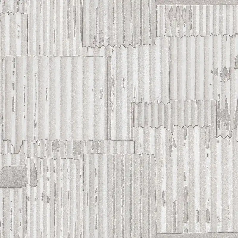 Metallic-Vliestapete, Wellblech-Design 347619, Matières - Metal, Origin Heißes Angebot