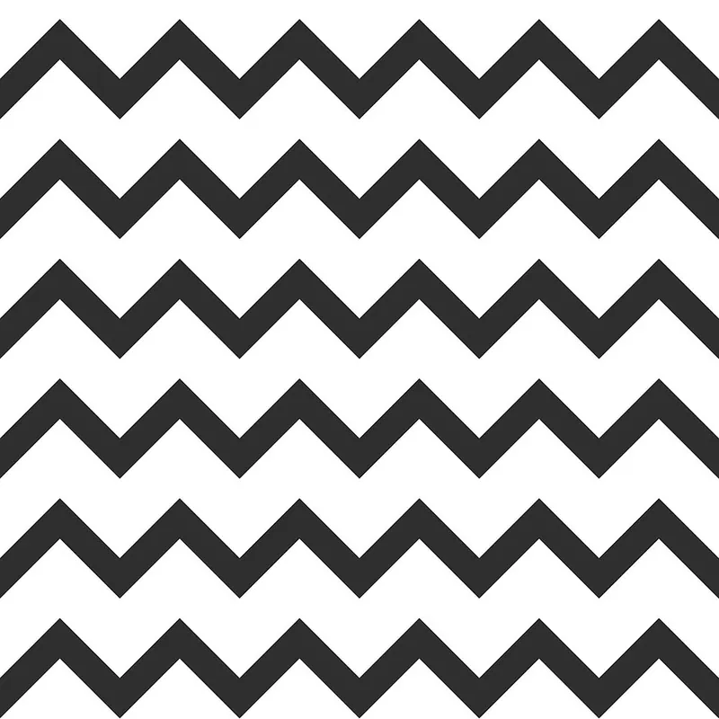 Vliestapete für die Wand, schwarz-weißes Zickzackmuster 139115, Black & White, Esta Highlight