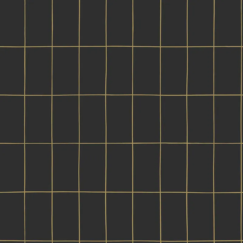 Billig Schwarze Vliestapete, goldene Umrisse von Rechtecken 139132, Black & White, Esta