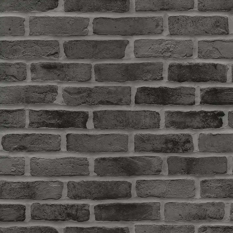 Online Kaufen Schwarze Vliestapete für die Wand Ziegel, Ziegelmauer 139138, Black & White, Esta