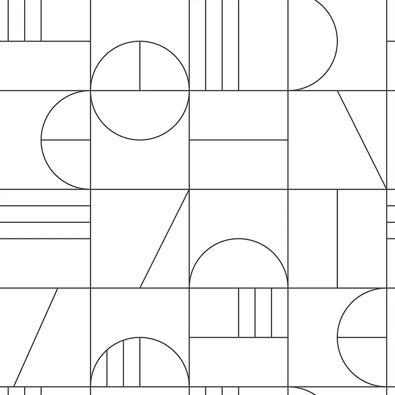 Highlight Weiß-schwarze geometrische Vliestapete 139142, Black & White, Esta