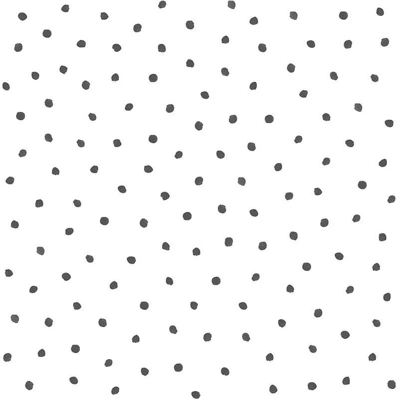 Weiße Vliestapete mit schwarzen Punkten 138934, Little Bandits, Black & White, Esta Garantierte Lieferung