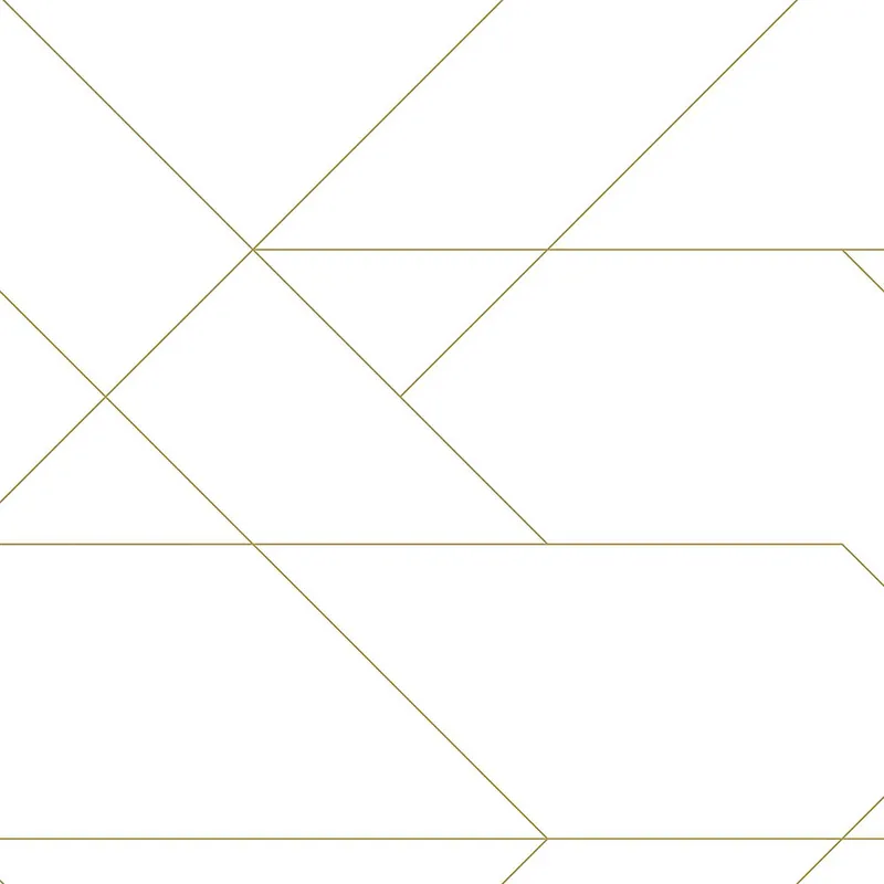 Saisonangebot Weiße Vliestapete mit goldenen Linien 139143, Art Deco, Esta