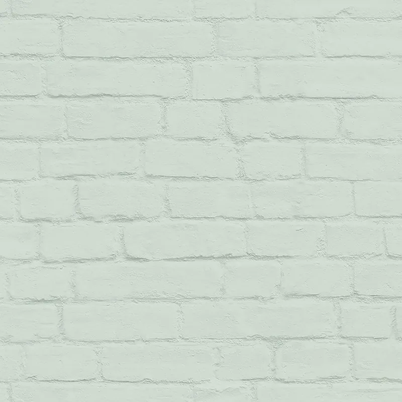 Grüne Vliestapete Ziegel, Ziegelwand 139193, Art Deco, Esta Ausverkauf