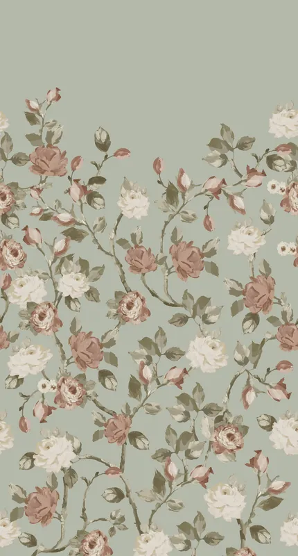 Fototapete, Rosen, 159213, Vintage Flowers, Esta Home Letzte Chance