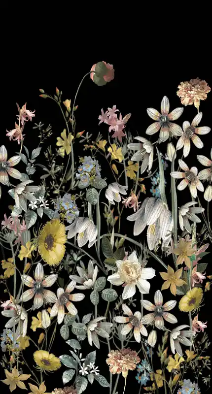 Fototapete, Blumen, 159216, Vintage Flowers, Esta Home Billig