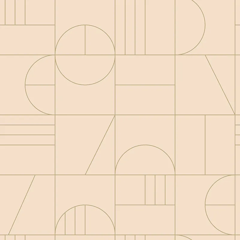Beige Vliestapete für die Wand, geometrisches Muster 139206, Art Deco, Est Heißes Angebot