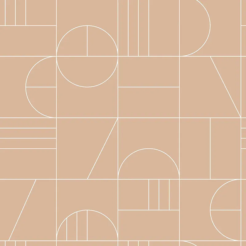 Braune Vliestapete für die Wand, geometrisches Muster 139208, Art Deco, Est Online Kaufen