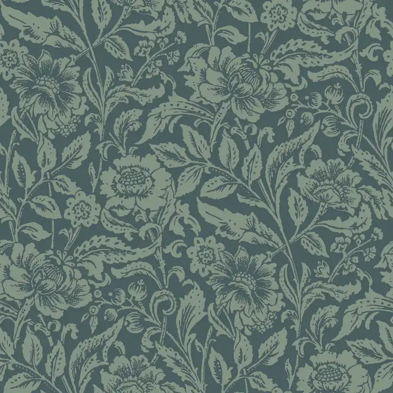 Wochenendangebot Blaue florale Vliestapete, 139429, Vintage Flowers, Esta Home
