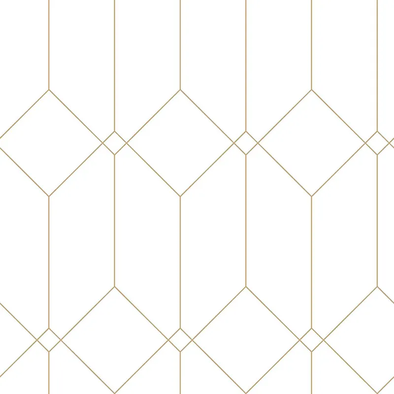Weiße geometrische Vliestapete für die Wand, goldene Linien 139223, Art Deco, Esta Top-Angebot