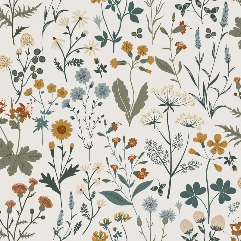 Vliestapete, Wiesenblumen, 139391, Vintage Flowers, Esta Home Sofort Bestellen