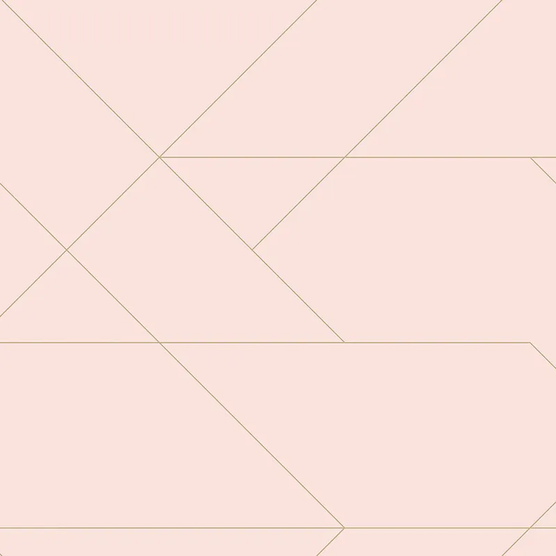 Markenprodukt Rosa Vliestapete mit geometrischen Linien 139211, Art Deco, Esta