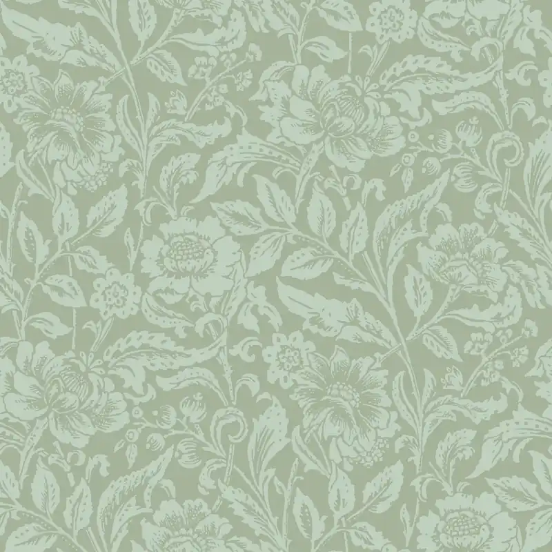 Grüne florale Vliestapete, 139428, Vintage Flowers, Esta Home Sale