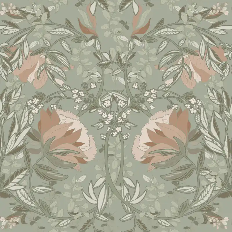 Jugendstil Blumentapete, 139419, Vintage Flowers, Esta Home Zertifiziert
