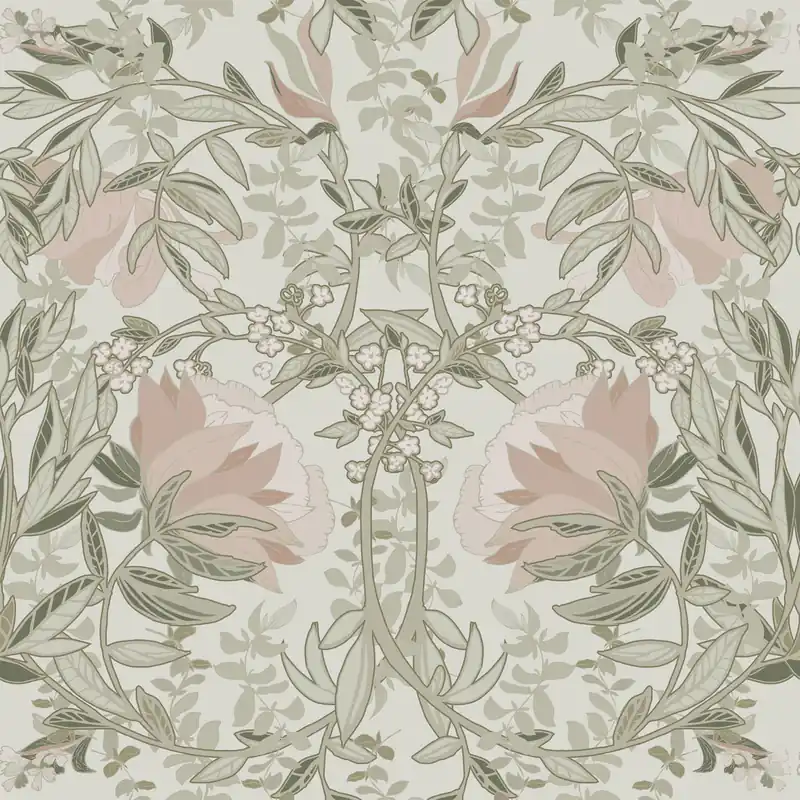 Jugendstil Blumentapete, 139418, Vintage Flowers, Esta Home Zertifiziert