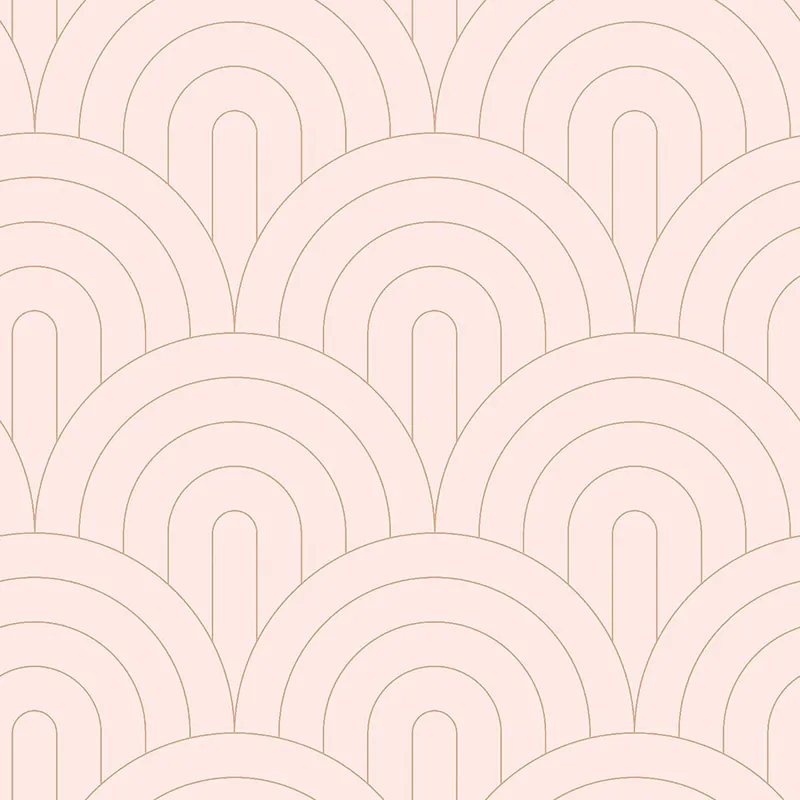 Rosa Vliestapete, geometrisches Bogenmuster 139217, Art Deco, Esta Schneller Versand