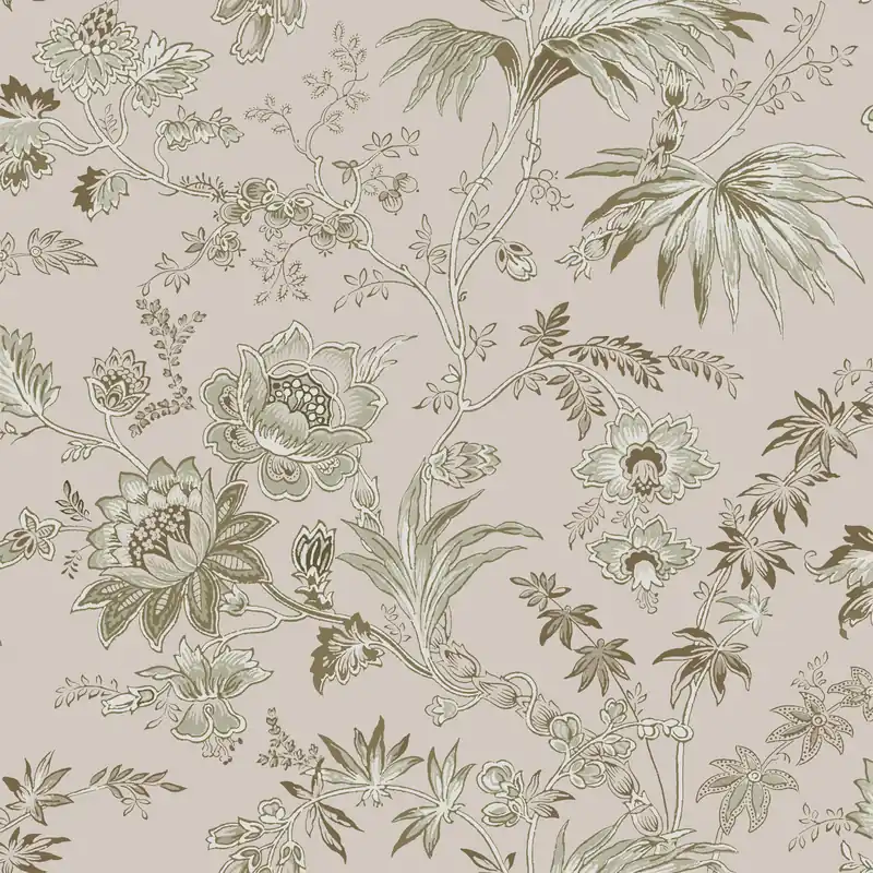 Rosa Vliestapete, Blumen, Blätter, 139401, Vintage Flowers, Esta Home Neu