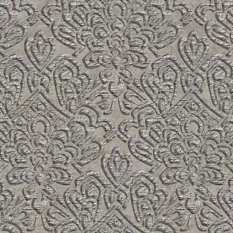 Luxuriöse graue Barocktapete, Z18935, Trussardi 7, Zambaiti Parati Ausverkauf
