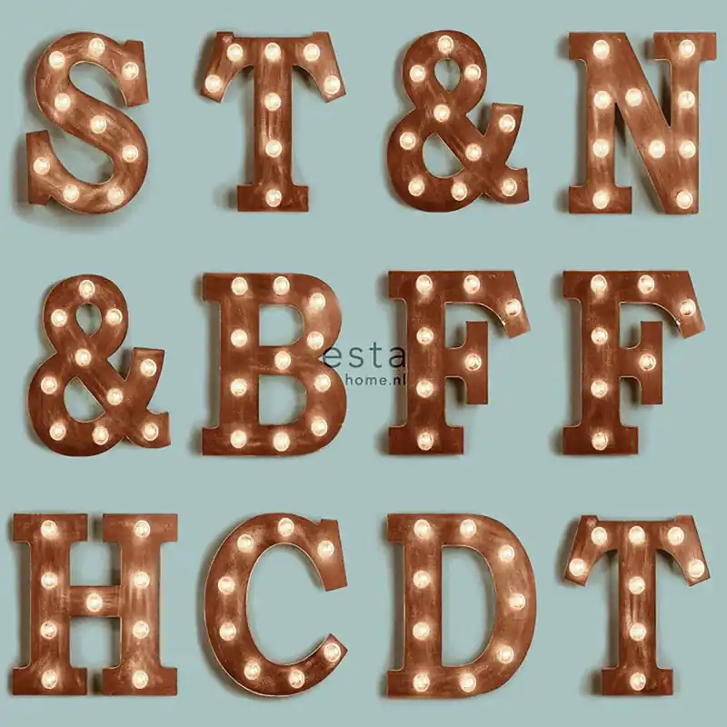 Preis Gesenkt Non-woven wallpaper 138851, Letters, Neons, FAB, Esta