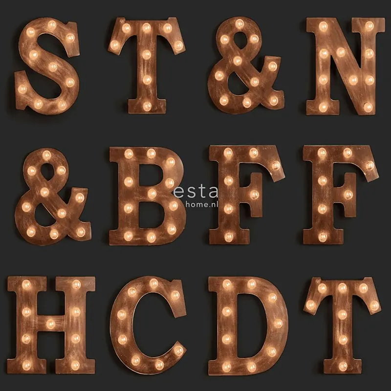 Non-woven wallpaper 138852, Letters, Neons, FAB, Esta Meistverkauft