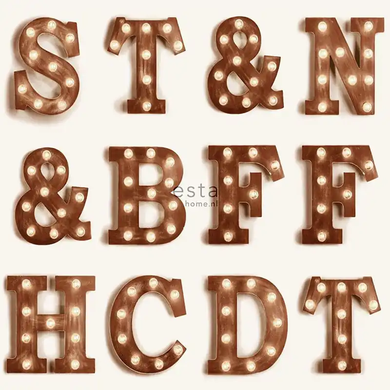 Non-woven wallpaper 138850, Letters, Neons, FAB, Esta Wochenendangebot