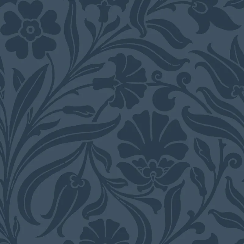 Florale Vliestapete, blau, 139296, Bloom, Esta Home Nur Heute