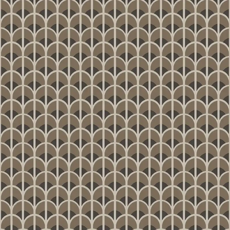 Braune Tapete mit geometrischem Muster, 28867, Thema, Cristiana Masi by Parat Solange Der Vorrat Reicht