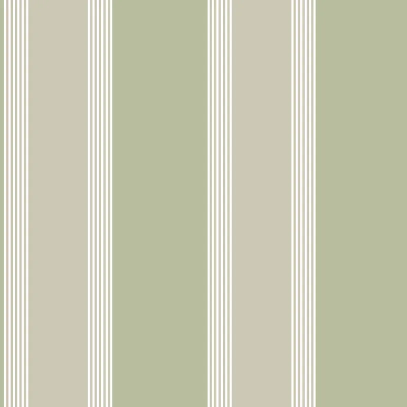 Preiswert Grün-beige gestreifte Tapete, 28875, Thema, Cristiana Masi by Parato