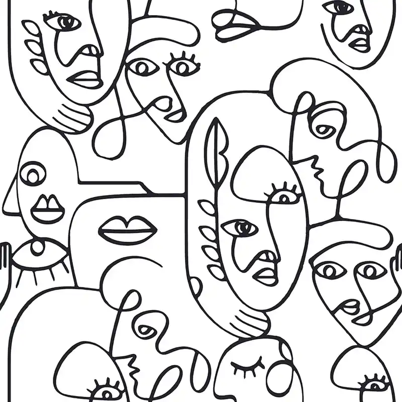 Bestpreis Schwarz-weiße grafische Vliestapete, 16619, Friends & Coffee, Cristiana Masi by Parato