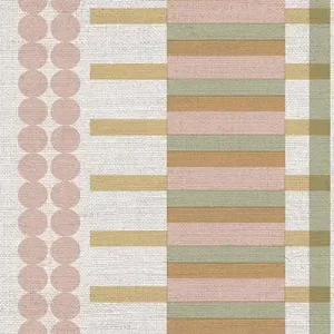 Neu Geometrische Vliestapetenbordüre, rosa, B39084, Arché, Cristiana Masi by Parato