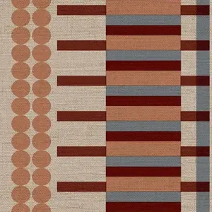 Geometrische Vliestapetenbordüre, burgunderrot, B39088, Arché, Cristiana Masi by Parato Preisreduziert