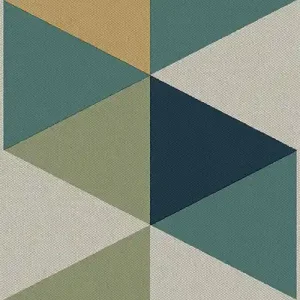 Geometrische Vliestapetenbordüre, blaugrün, B39095, Arché, Cristiana Masi by Parato Preisreduziert