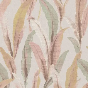 Zertifiziert Vliestapete, Blätter, grün-rosa, 39004, Arché, Cristiana Masi by Parato