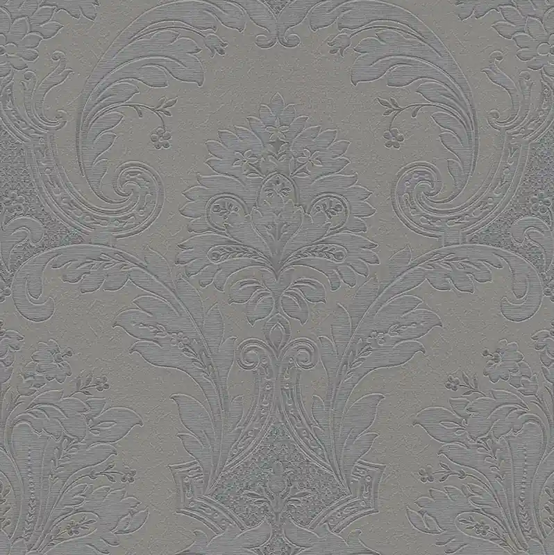 Mega-Angebot Luxuriöse graue Barocktapete, Z21734, Tradizione Italiana, Zambaiti Parati