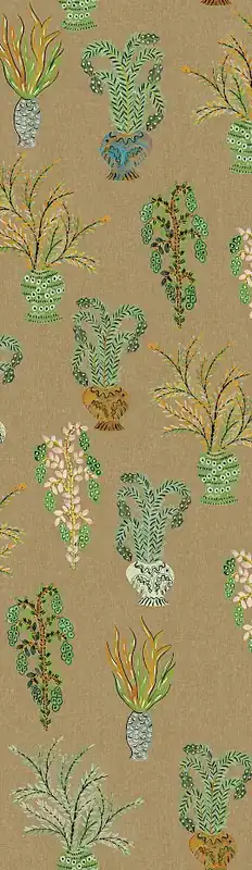 Vliestapete Wandbilder, khaki, Blumen, DGJOY1022-260, Joy, Masureel Heißes Angebot