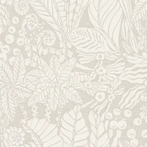 Ausverkauf Beige Vliestapete, Blätter, YSA104, Mysa, Khroma by Masuree