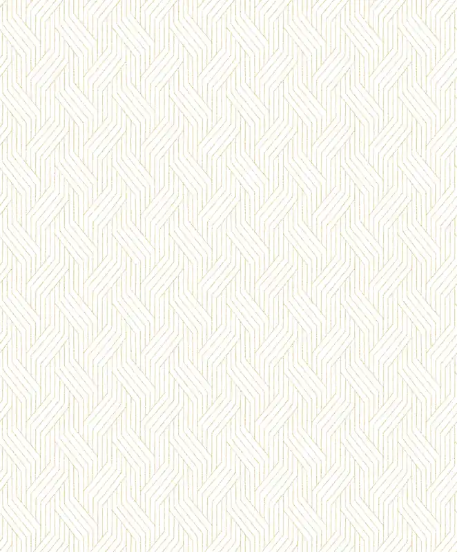 Geometrische Tapete in Weiß und Gold, ZEN404, Zen, Zoom by Masureel Versand Am Gleichen Tag