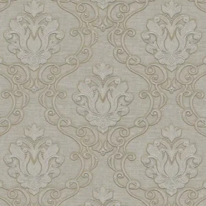 Must-Have Luxuriöse beige Barocktapete, Z21726, Tradizione Italiana, Zambaiti Parati
