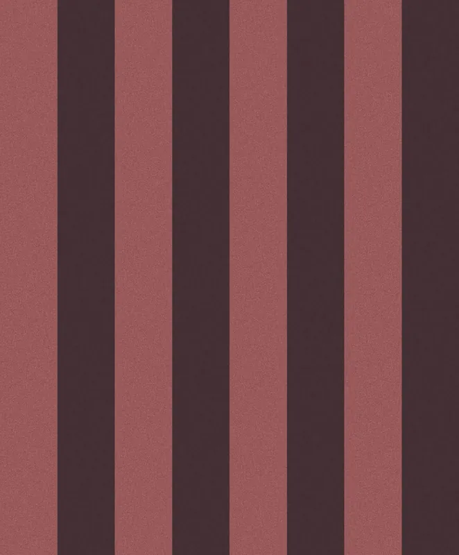 Solange Der Vorrat Reicht Schwarz-rosa gestreifte Tapete, OTH406, Othello, Zoom by Masureel