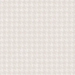 Weiße Tapete, Stoffimitat, Hahnspurenmuster, ILA504, Aquila, Khroma by Masureel Highlight