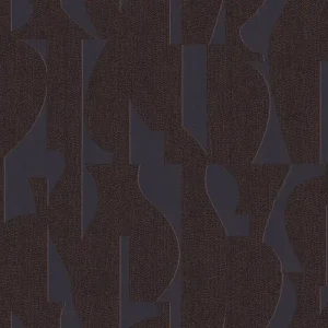 Angebot Geometrische Vliestapete, braun-schwarz, TER304, Terra, Masureel