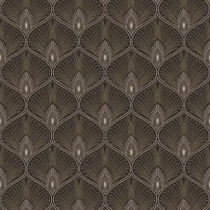 Schwarze Barocktapete, OTH202, Othello, Zoom by Masureel Billig