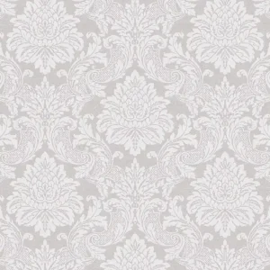 Heißes Angebot Graue Tapete mit barockem Muster, OTH005, Othello, Zoom by Masureel