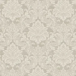 Letzte Chance Beige Tapete mit barockem Muster, OTH001, Othello, Zoom by Masureel